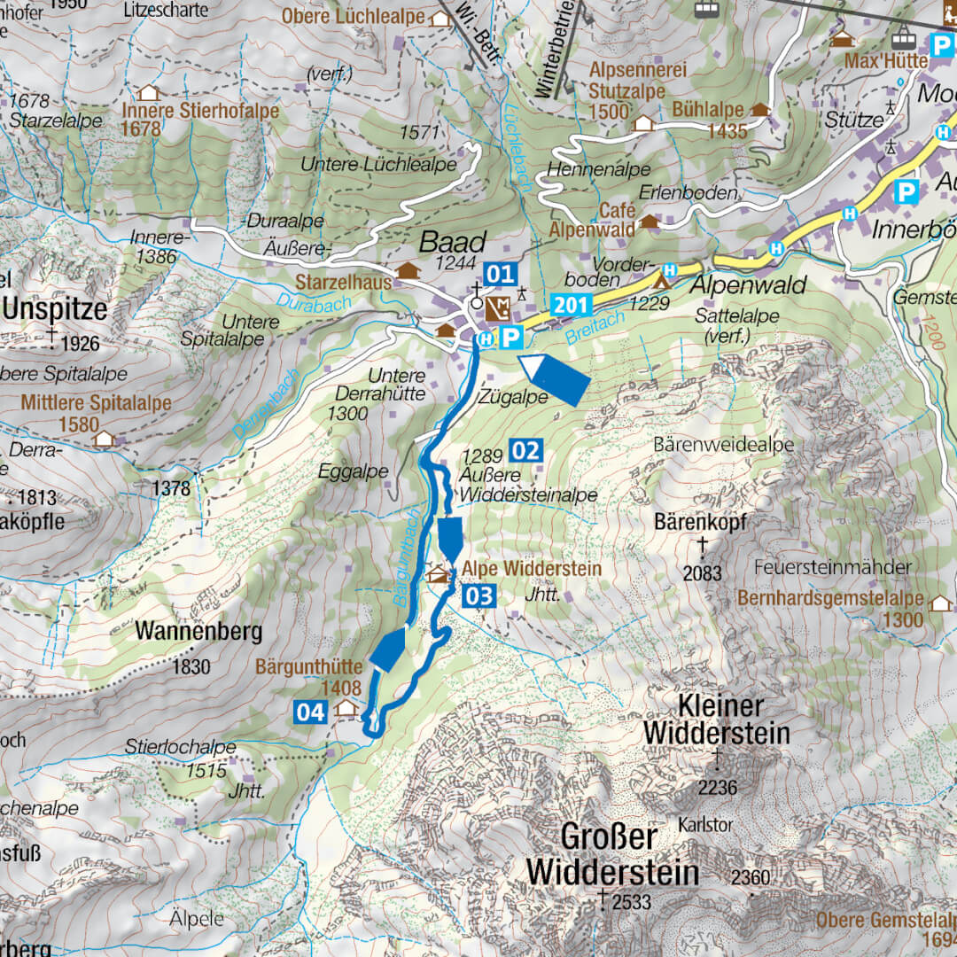 Wanderkarte Outdoorführer