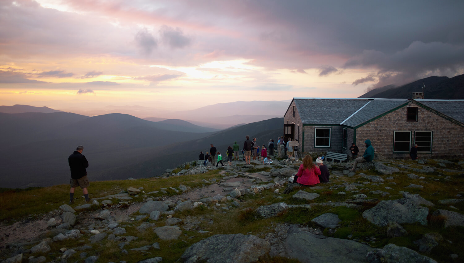 Am Mount Washington können Wanderer in der Lake of the Clouds-Hütte übernachten