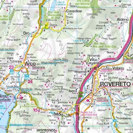 Autokarte Trentino