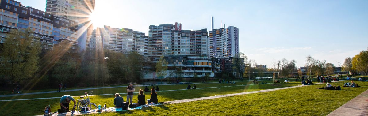 Am Ihmeplatz beim Wandern durch Hannover