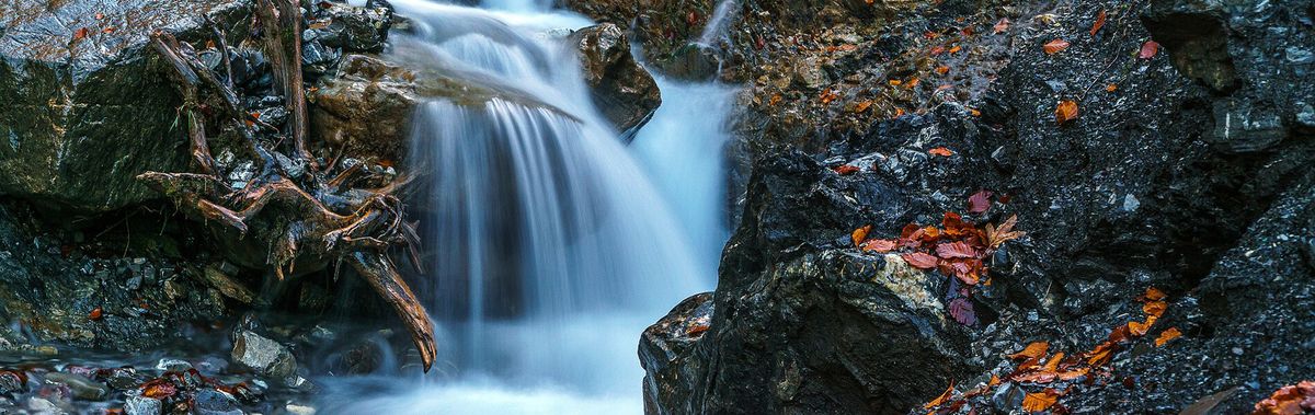 Wandern im Kleinwalsertal: Wasserfall